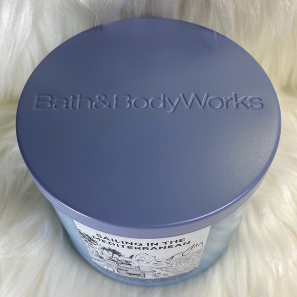 “Sailing in the Mediterranean” 3-Wick Scented Candle, B&BW, 14.5 oz / 411 g, NWT - Picture 2 of 5